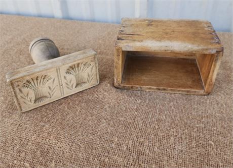 Antique Butter Mold Press