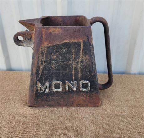 RARE Cast Iron Pitcher/Jug/Pourer MONO