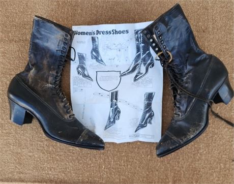 Antique John L. Gray Ladies Boots