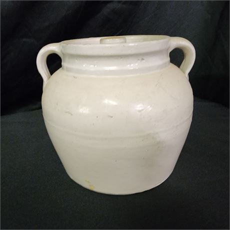 Antique Stoneware Jar w/ Lid