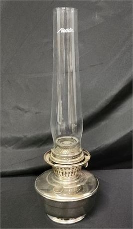 Vintage Metal Hurricane Lamp