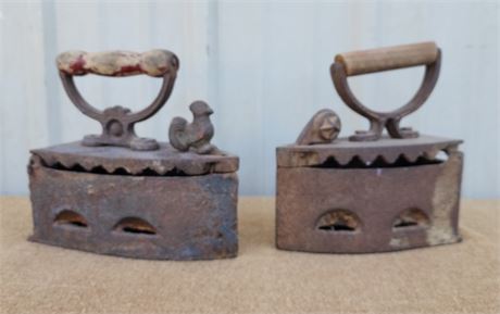 Antique Sad Iron Pair