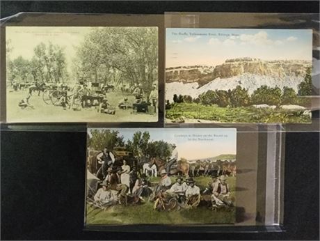 Bloom Bros. Yellowstone River & Misc  Antique Photo Postcards