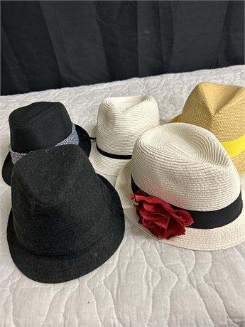 A collection of 5 cool hats 🧢 🎩🕵️