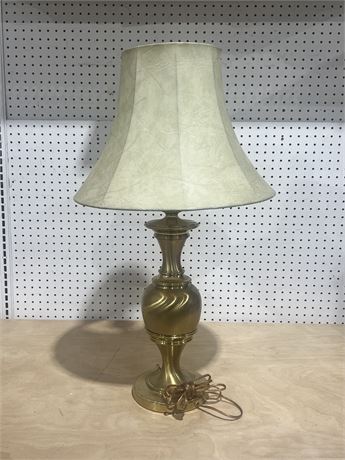 1960s American Classical Brass Lamp with Shade