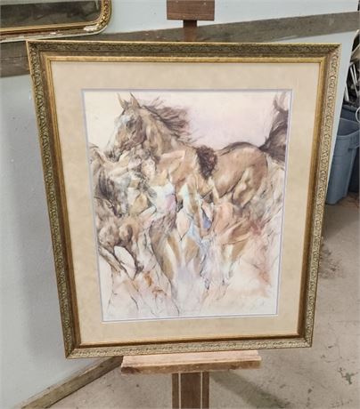 Awesome Framed-Signed & Numbered Equine Dance Print...33x39