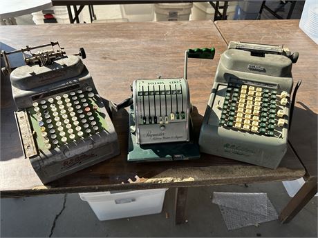 Antique (30’s - 40’s?) Cash Registers and Paycheck Writer