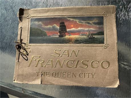 1914 San Francisco THE QUEEN CITY Picture and Art Work Book