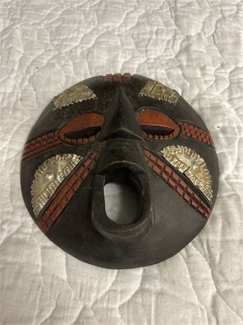 Vintage hand crafted in china wooden mask