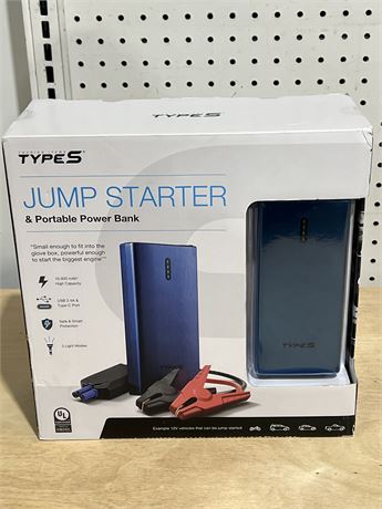 Type S Jump Starter & Portable Power Bank