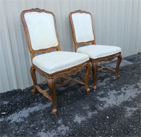 Vintage Dining Room Chair Pair