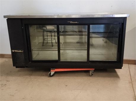 True Model TBB2472G Bar Cooler w/ Glass Doors - 73x24x36