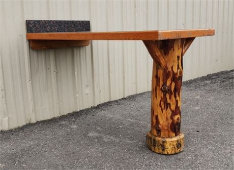 Wall Mount Log Table - 48x25x30