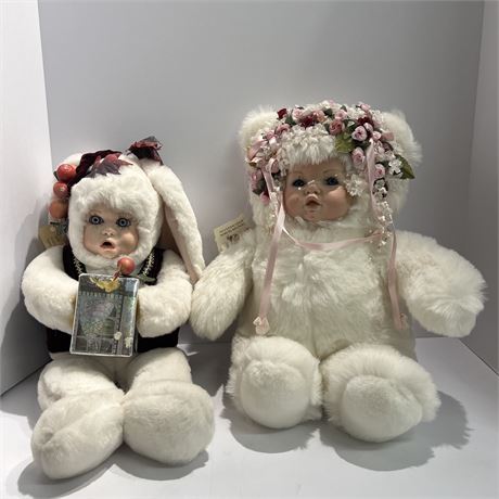 Two Vintage Porcelain Dolls