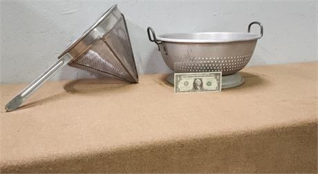 15" Colander & 10" Strainer