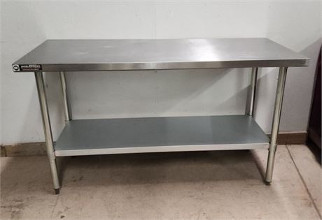 NEW Stainless DuraSteel Food Safe Prep Table - 60x24x34