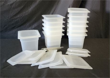 6" Food Safe Tubs w/ Lids - 12pcs