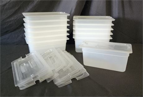 6" Food Safe Tubs w/ Lids #1 - 12pcs