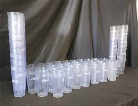 Medium Clear Plastic Drink Cups - 77pcs.