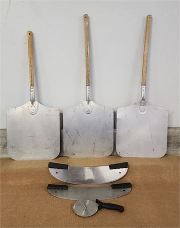 14" Oven Paddles & 20" Pizza Slicers