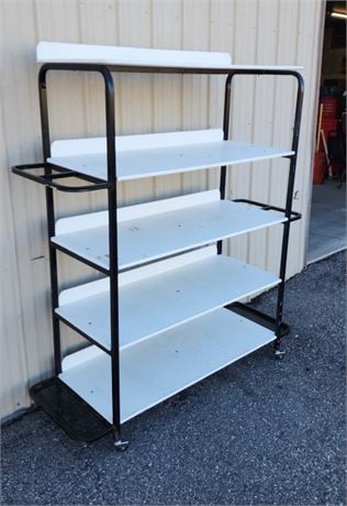 Dry Goods Rolling  Shelving Unit - 62x21x70