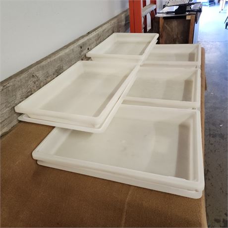 5 - Dough Pans w/ Liners - 18x26x3½