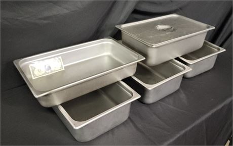 Stainless Hotel Pans w/ Lids