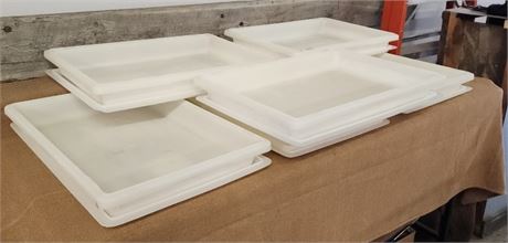 6 - Dough Pans w/ Liners - 18x26x3½