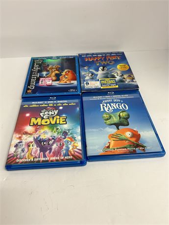 A small variety of Blu-ray digital DVDs