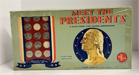 Vintage meet the presidents quiz game for young Americans