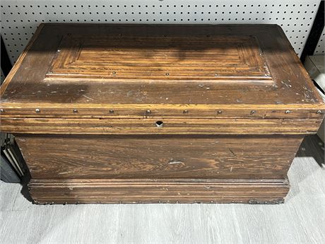 Antique Wooden Trunk