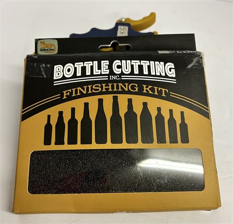 Bottle cutter and finishing kit