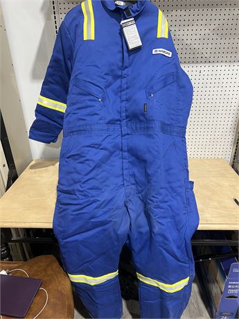 Size 56 Reg Nabors RPS FR Crude Flame Resistant Blue Work Coveralls