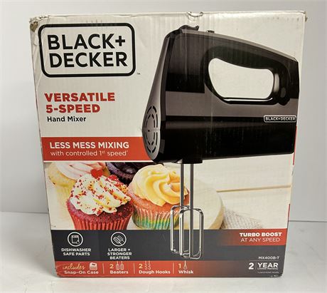 Black & Decker five speed handmixer