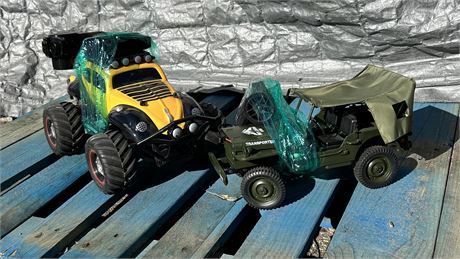 Two vintage remote control vehicles