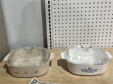 Vintage Corning Ware Pyrex Dishes