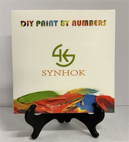 Vintage dry paint by numbers set made by SYNHOK