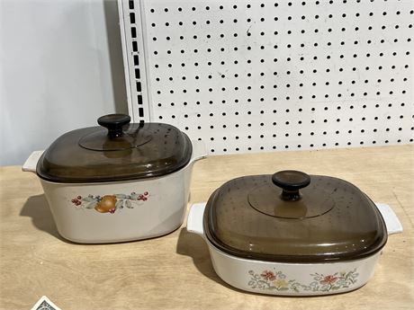 Vintage Corning Ware Casserole Dishes