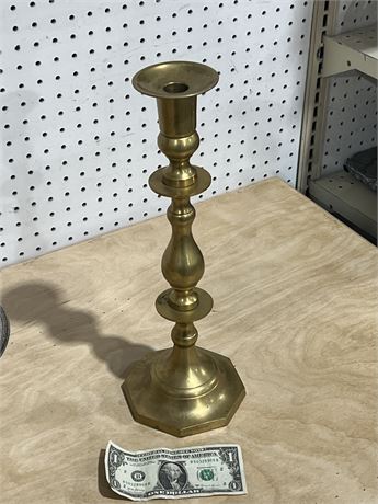 Vintage Solid Brass Candlestick Holder