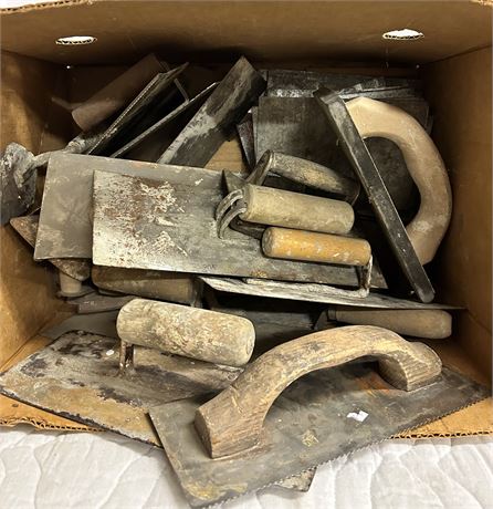 Box full of concrete tools