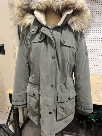 Women’s Size S DKNY Olive Green Parka