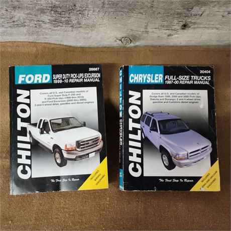 CHILTON Truck Repair Manual Pair