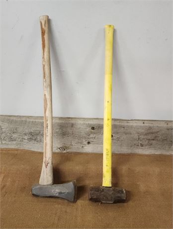 32" Sledge Hammer & Axe Pair