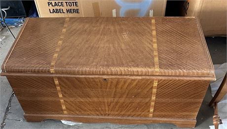 Vintage wooden chest (41.5” x 18.5” x 19”) 13.5” deep