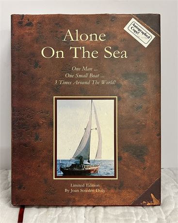 Alone on the sea autographed copy By Joan Sowden Deily