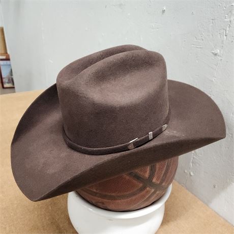 Like New Bull Hide 2X Cowboy Hat - 7¹∕₈