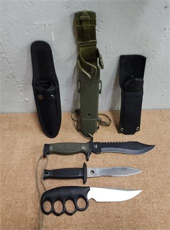 Specialty Knife Trio w/ Sheaths