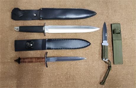 Specialty Knife Trio w/ Sheaths