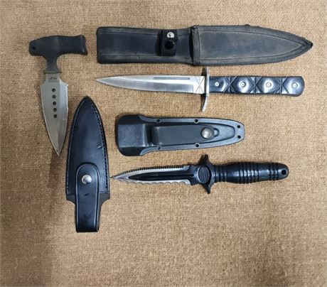 Specialty Knife Trio w/ Sheaths