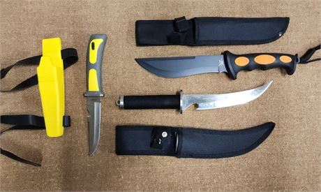 Specialty Knife Trio w/ Sheaths